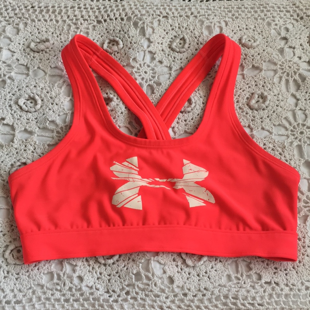 Under Armour Sport Bra Coral Size M34-36